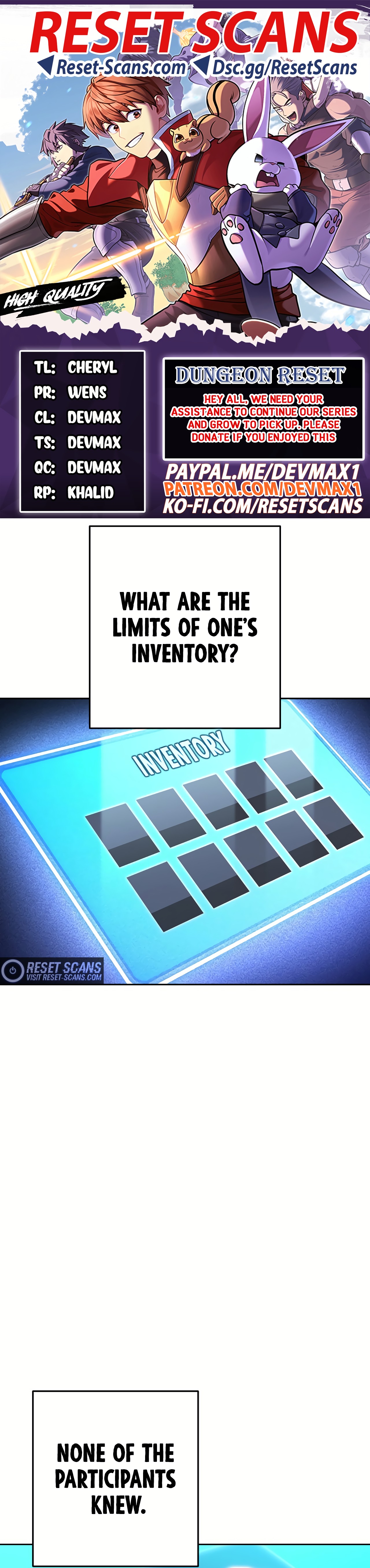 Read Dungeon Reset EN Manga Online