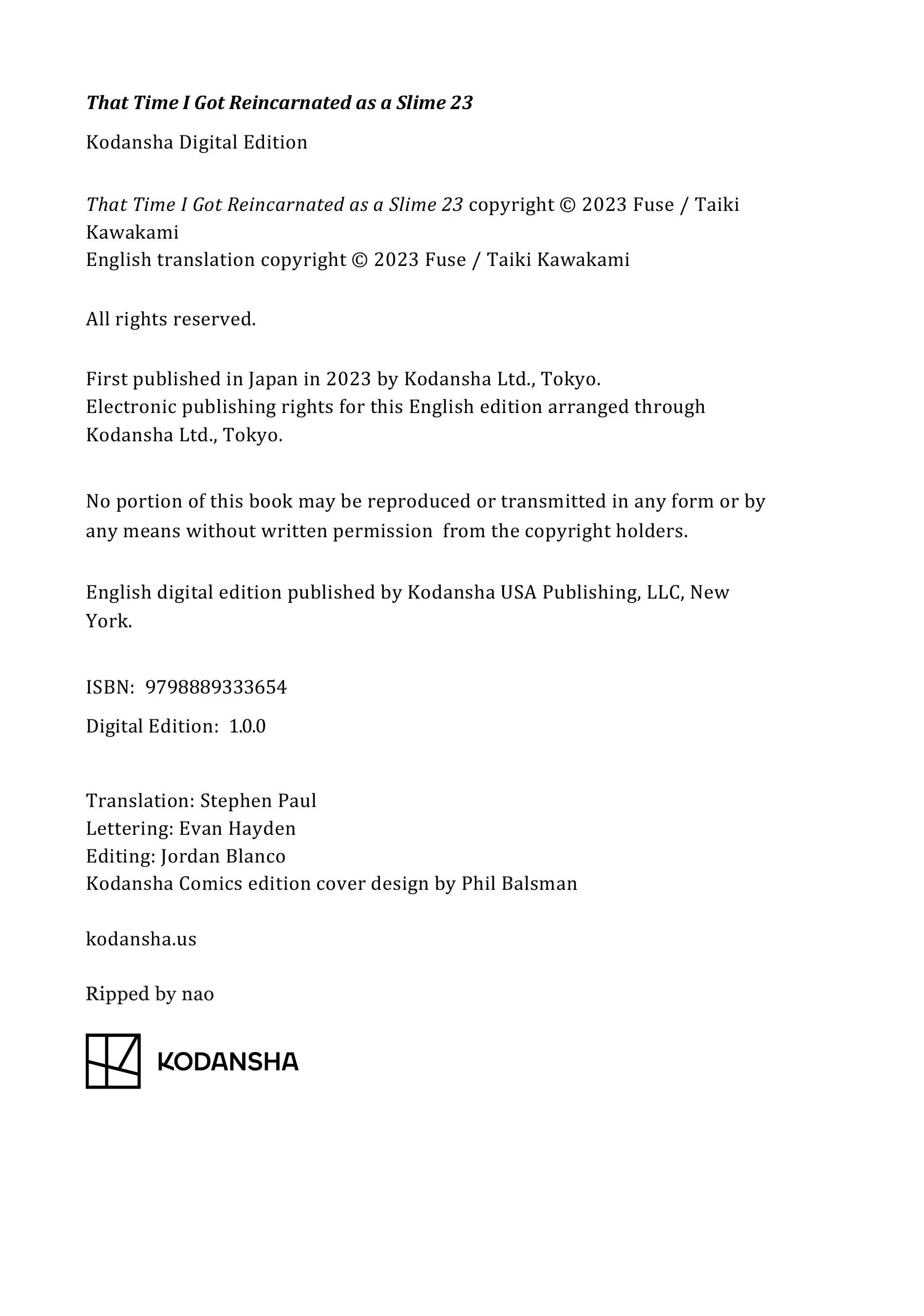 Read That Time I Got Reincarnated as a Slime EN Manga Online