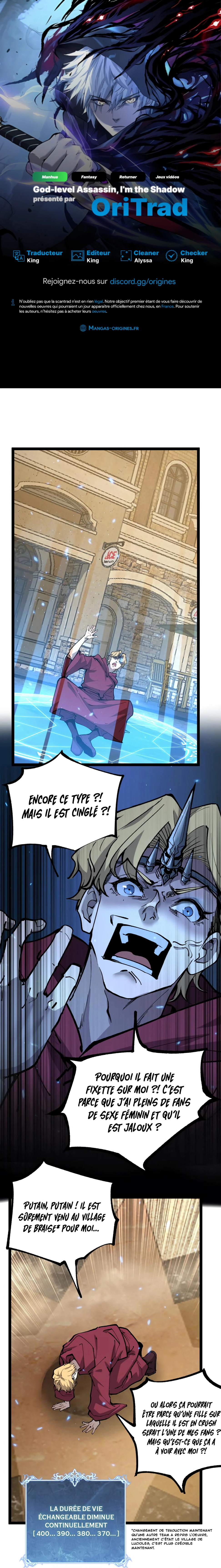 Read God level Assassin I’m the Shadow FR Manga Online