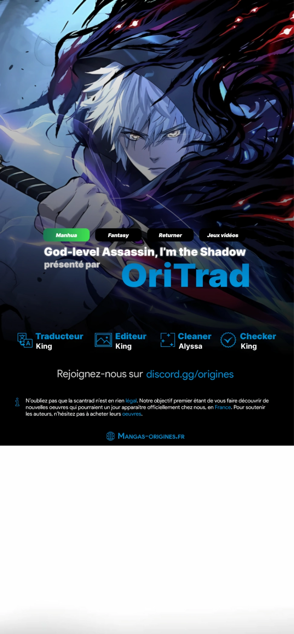 Read God level Assassin I’m the Shadow FR Manga Online